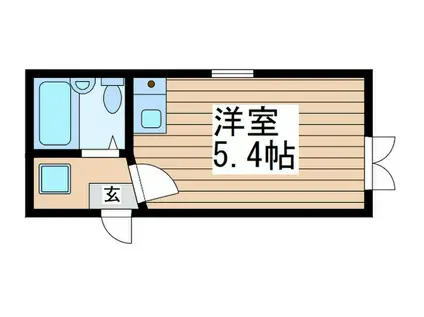 エルプレミア平井(ワンルーム/1階)の間取り写真