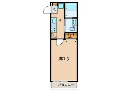 小田2丁目工事(1K/2階)の間取り写真