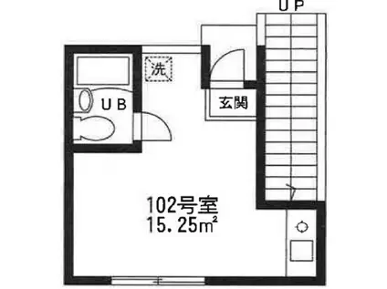 アプライト大塚(ワンルーム/1階)の間取り写真