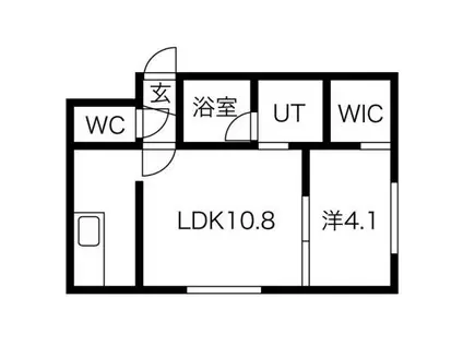 REGALO KIKUSUI(1LDK/3階)の間取り写真