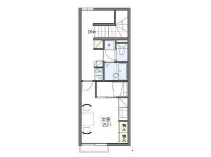 レオパレスCOMFORT 煌 32719(1K/2階)の間取り写真