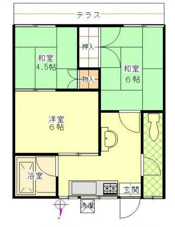 サクラコーポ 2階階 間取り