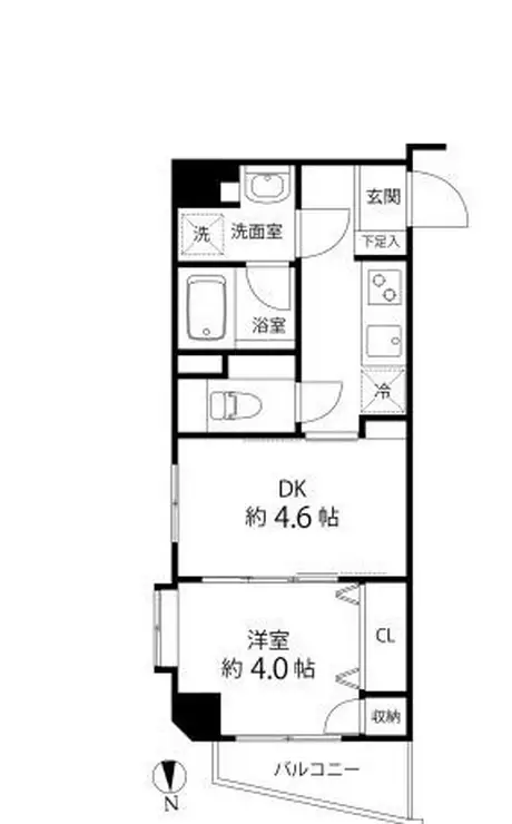 デュオステージ白金高輪 2階階 間取り