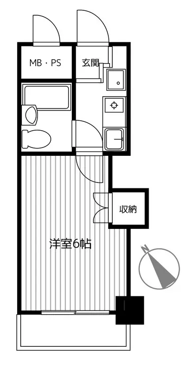 ライオンズマンション東神奈川 9階階 間取り