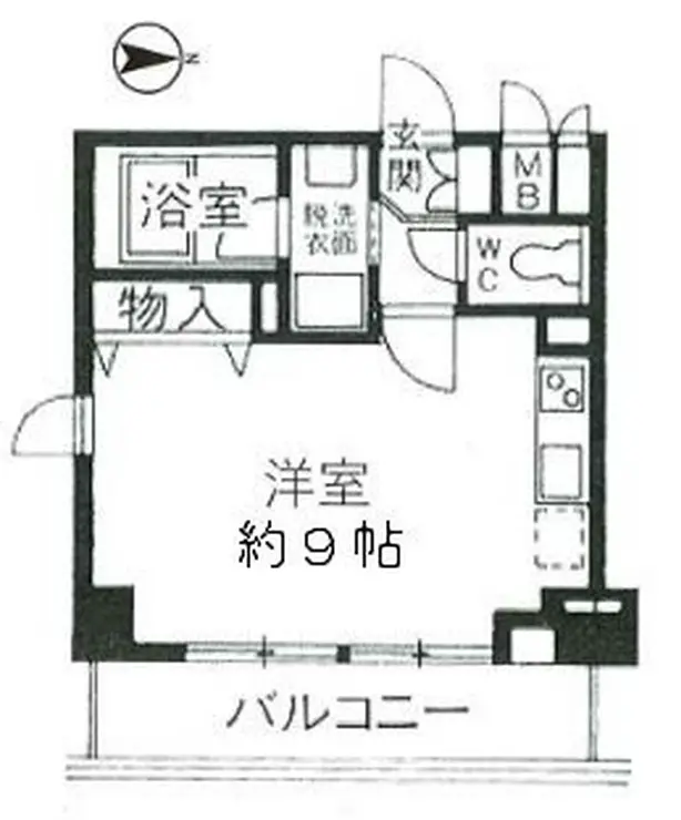 パインコート梅屋敷 13階階 間取り