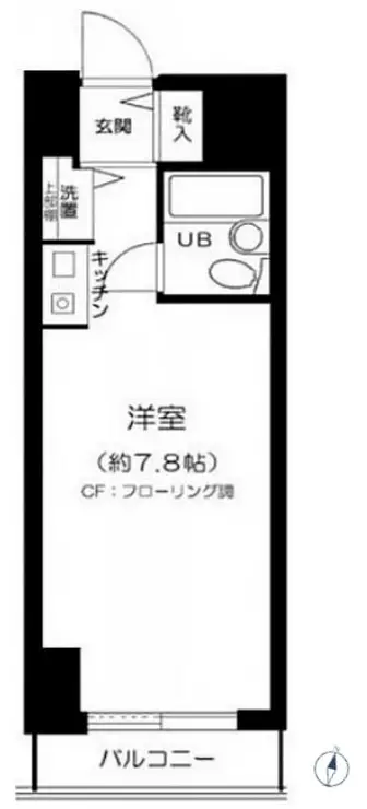 シーアイマンション鶴見 9階階 間取り