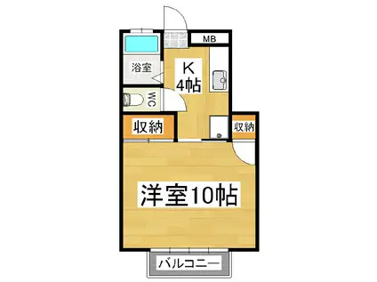 稼ぐ家姫11号(1K/1階)の間取り写真