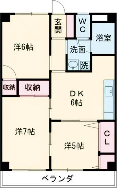 ハイツ山の手 4階階 間取り