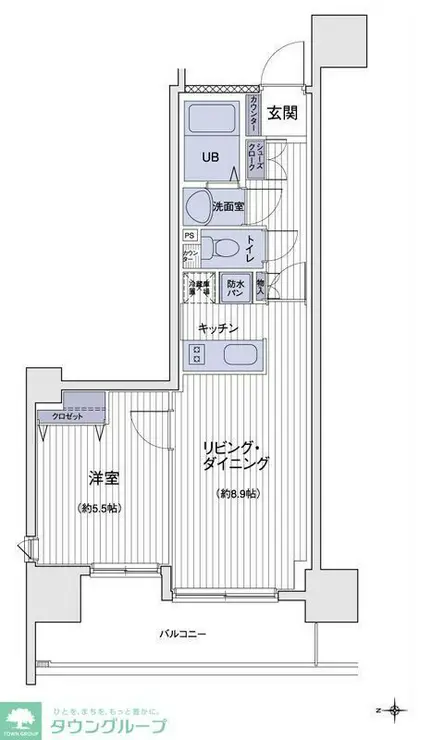 エスティメゾン大島 6階階 間取り