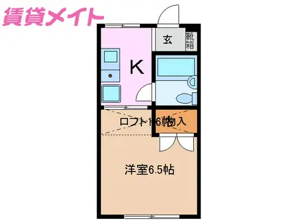 レジデンス森の宮(1K/1階)の間取り写真