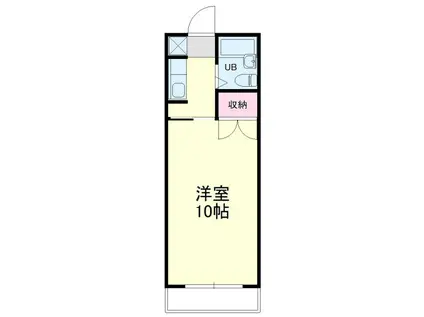 マンションKM-1(1K/2階)の間取り写真