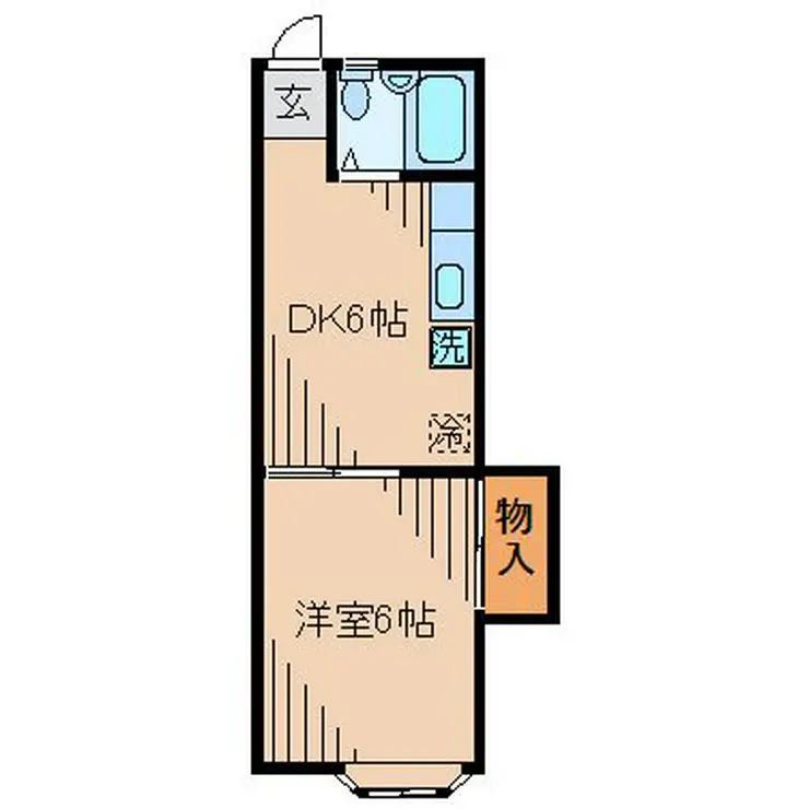 パールハイムB 1階階 間取り