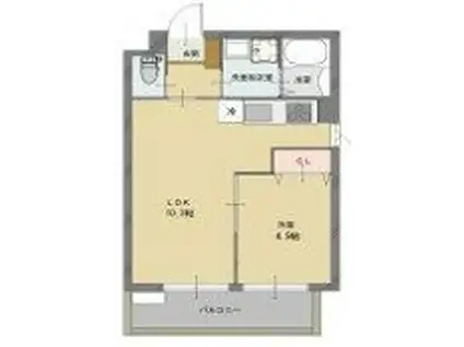 プレミール小野王子町(1LDK/3階)の間取り写真