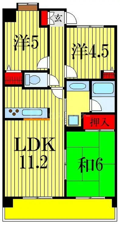 ラ・フォレ21 3階階 間取り