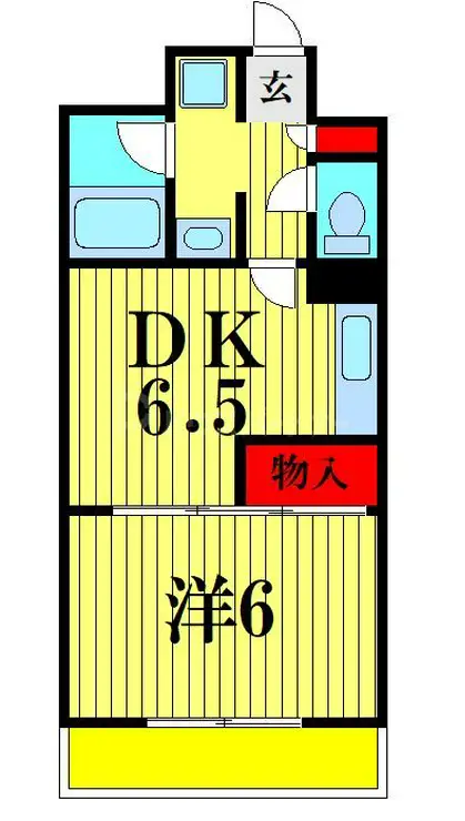 サンパレス市川 1階階 間取り