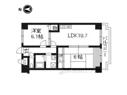 Mレヴェンテ(2LDK/5階)の間取り写真