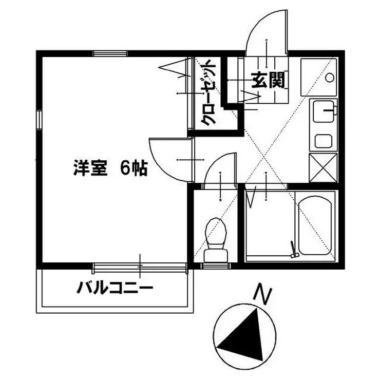 TARA天神 2階階 間取り