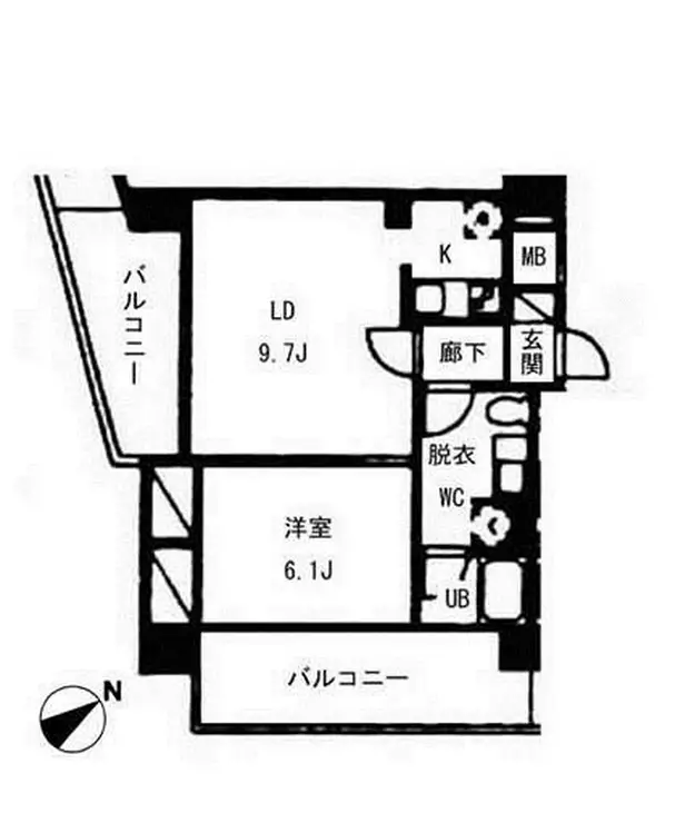 ヴォアラクテ西早稲田 1階階 間取り