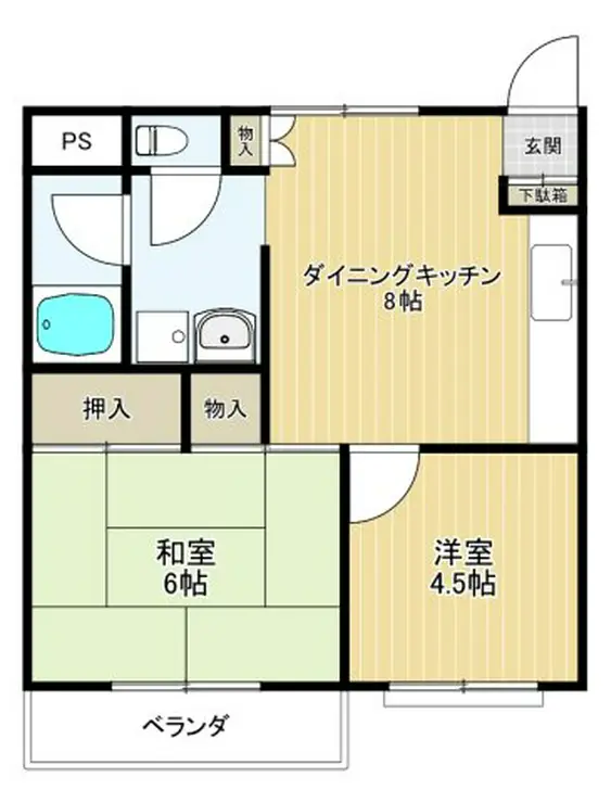 赤塚マンション 2階階 間取り