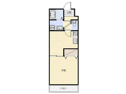 FORCEV(1DK/2階)の間取り写真