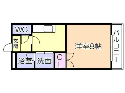 サクセス75(1K/5階)の間取り写真