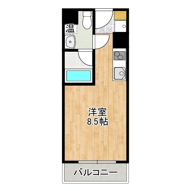 ALIVIO(ワンルーム/7階)の間取り写真