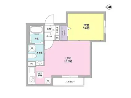 SILVERADO PRAIRIE(1LDK/1階)の間取り写真