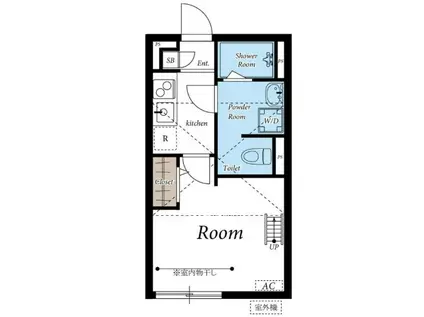 リブリ・MIIA(1K/1階)の間取り写真