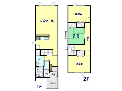 プレステージI(3LDK/1階)の間取り写真