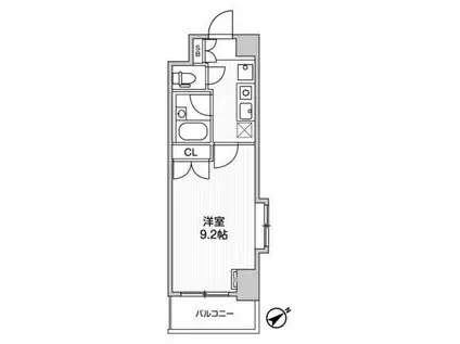 アパートメンツ練馬北町(1K/4階)の間取り写真