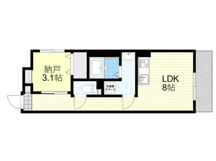 S-MOVE大阪鶴見(1LDK/4階)の間取り写真