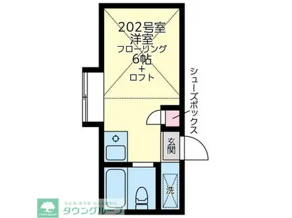 ネオステージCIMA(ワンルーム/2階)の間取り写真