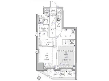 クレイシア秋葉原イースト(1LDK/9階)の間取り写真