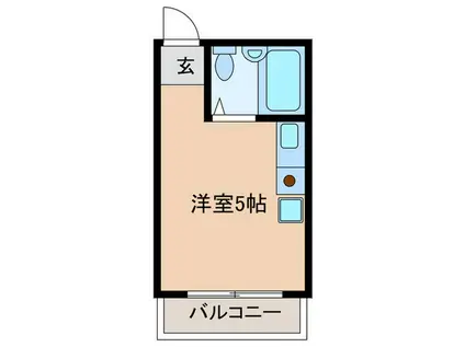 サンヒルズ(ワンルーム/3階)の間取り写真