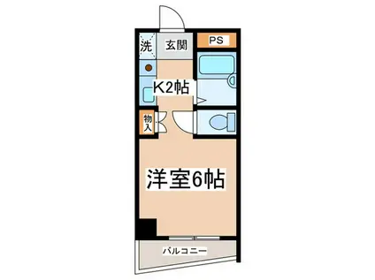 モードAOKI(1K/4階)の間取り写真