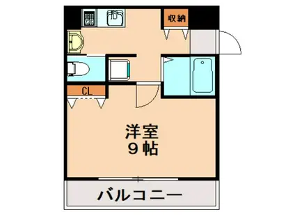 フィレンツェ22(1K/6階)の間取り写真