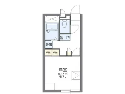 アネックス櫛引(1K/1階)の間取り写真