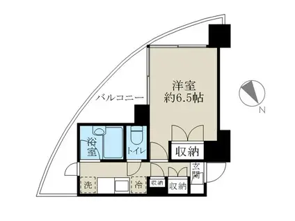 メゾン・ド・レノン(1K/9階)の間取り写真