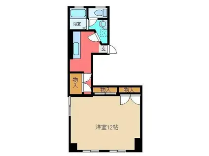 明原第一ビル(1K/2階)の間取り写真