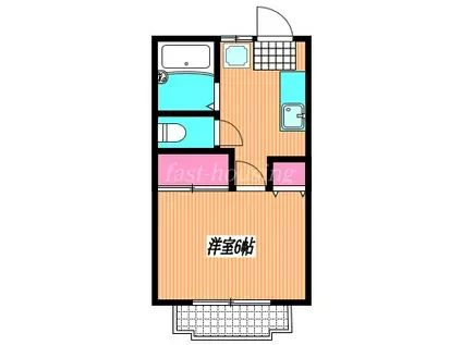 コーポ竹泉(1K/1階)の間取り写真