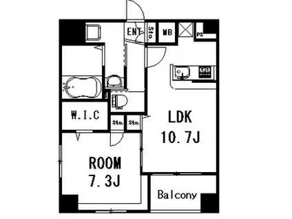 PAZ-CLASSE本郷春木町 PAZ-CLASSE本郷春木町(1LDK/3階)の間取り写真