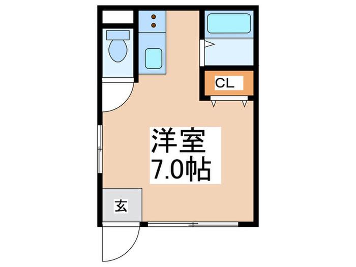 ハイツ669(ワンルーム/1階)の間取り写真