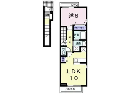 ロイヤル天満橋(1K/10階)の間取り写真