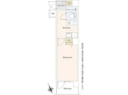 エトワール恵比寿・三葉(1K/5階)の間取り写真