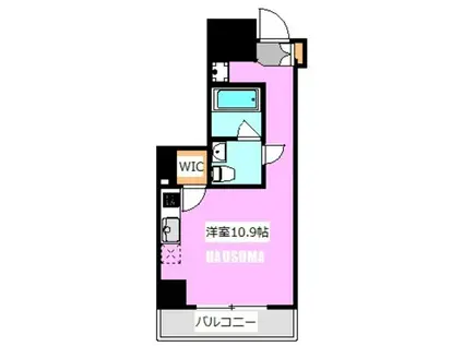 ベルシード西巣鴨(ワンルーム/8階)の間取り写真