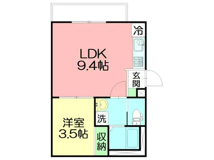 伊勢原市桜台2丁目計画(1LDK/2階)の間取り写真