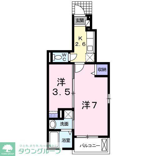 アイフリーデ(2K/1階)の間取り写真