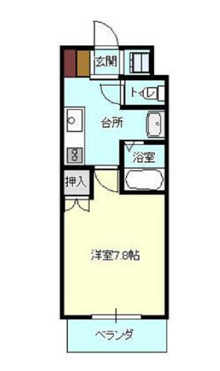 F&Fアビタシオン(1K/5階)の間取り写真