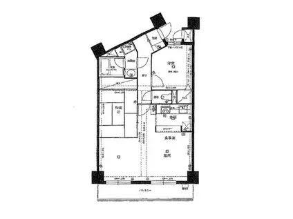 ライオンズプラザ町屋(2LDK/5階)の間取り写真