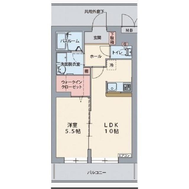 グランノーブル(1LDK/1階)の間取り写真
